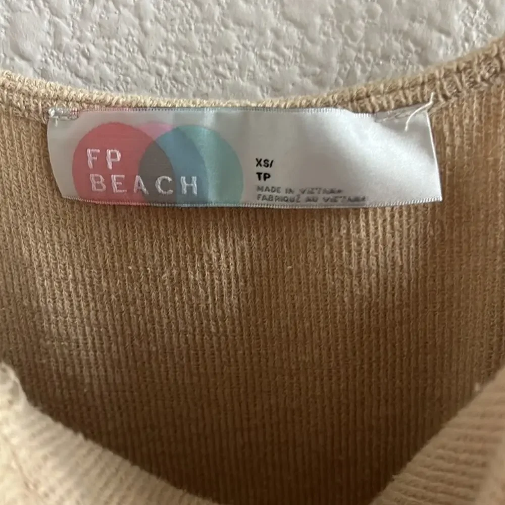 Free People Beach FP Beach Textured Babydoll Bodysuit Top XS